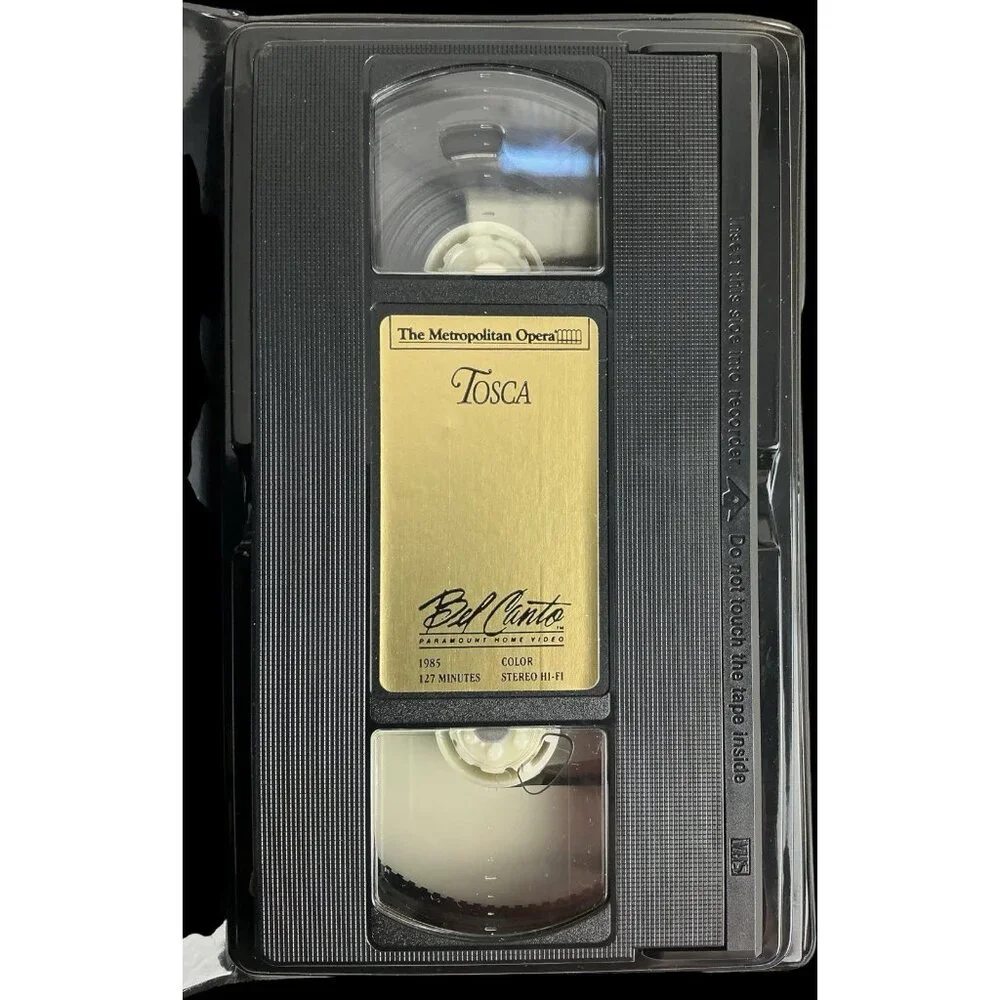 The Metropolitan Opera Tosca VHS 1985 Placido Domingo Hildegard Behrens Rare